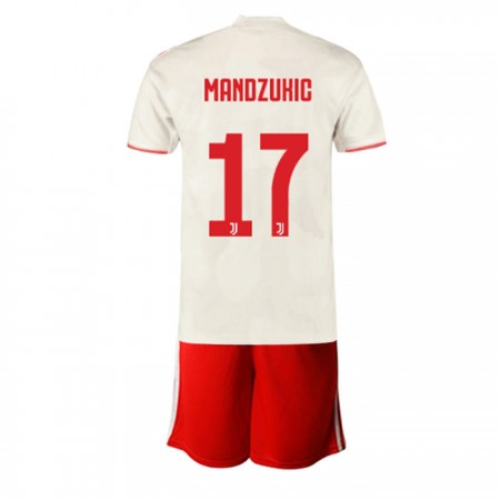 Billiga Fotbollströjor Juventus MANDZUKIC 17 Barn Borta tröja 2019/20 Kortärmad